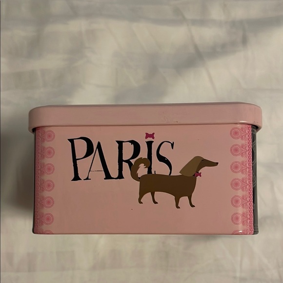 Paris Themed Pink Tin Box - Picture 4 of 8
